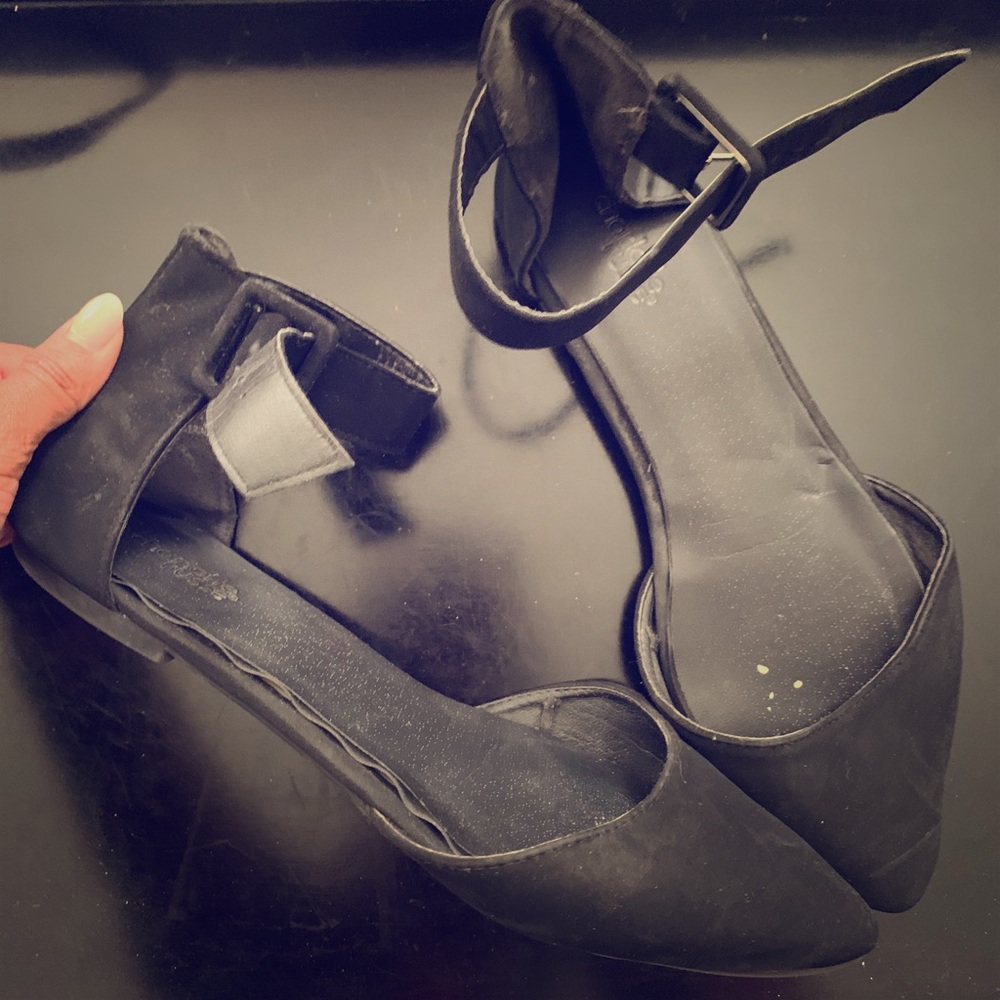 Black Suede flats